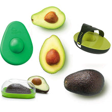 Load image into Gallery viewer, Silicone Avocado Huggers Avo Saver Box Avocado Keeper Storage Container Snap-On Lid Keep Your Avocados Fresh Kitchen Gadget