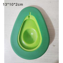 Load image into Gallery viewer, Silicone Avocado Huggers Avo Saver Box Avocado Keeper Storage Container Snap-On Lid Keep Your Avocados Fresh Kitchen Gadget