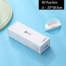 Load image into Gallery viewer, 50 pcs/lot Reclosable Plastic Wrap Zipper Fresh Bags Fridge Freezing Food Storage Bags Preservation Travel Snack Organizer
