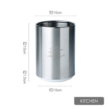 Load image into Gallery viewer, Stainless Steel Chopsticks Storage Tube Spoon Fork Storage Box Cutlery Drain Holder Household Kitchen Utensils Organizer Tool
